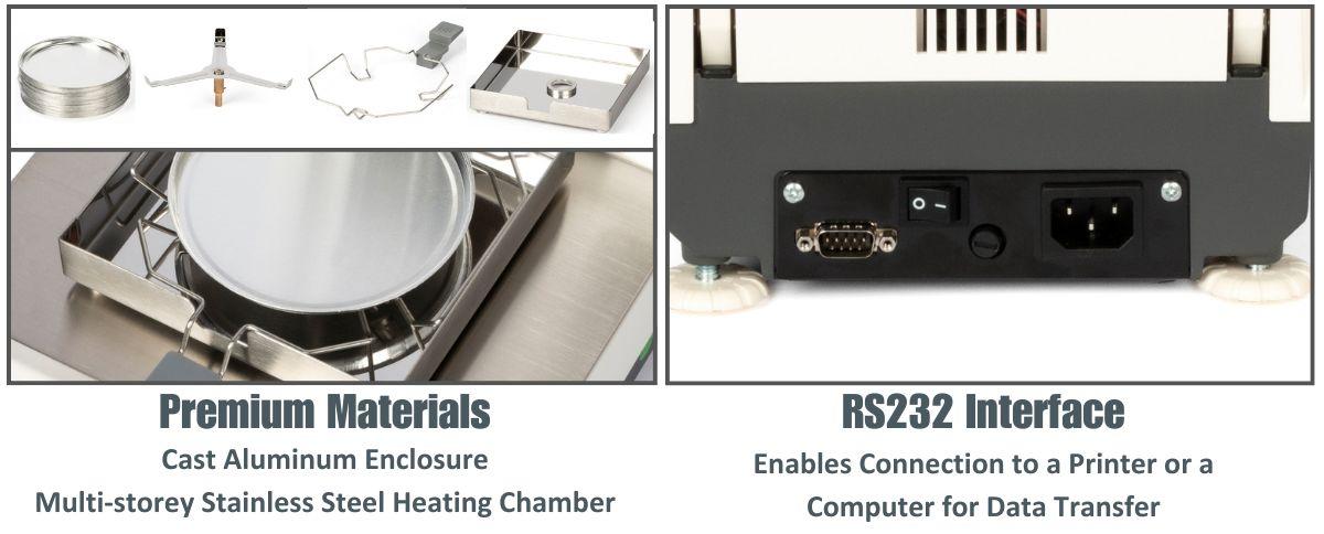 Moisture Analyzer - 0.0001 g, 0.001% Readability Moisture Moisture Analyzer - 0.0001 g, 0.001% Readability Moisture